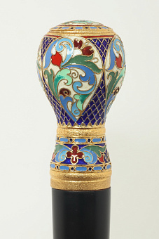 Посох №18 неразборный серебро филигрань, эмаль / золочение / (УИН)