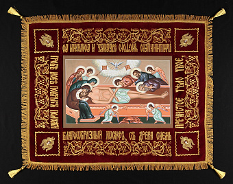 Плащаница малая вышивка машинная фотоизобр.на холсте Спасителя