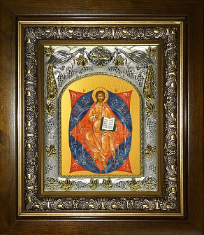 Икона освященная Спас в Силах, в раме и киоте