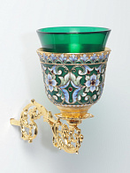 Лампада на кронштейне малая роспись / золочение