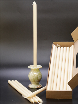 Свеча формовая №8 (37см, 7ч), БЕЛАЯ