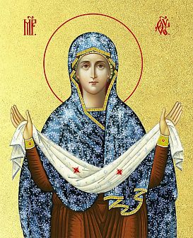 Икона Божией Матери "Покров" с золочением поталью, 03П2-УЛ_NB_KRA Икона Божией Матери "Покров" с золочением поталью, 03П2-УЛ_NB_KRA