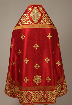 Облачение иерейское №04 глазет вышивка а/м, пришивной галун