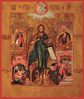Икона Иоанн Предтеча Креститель Господень с Житием