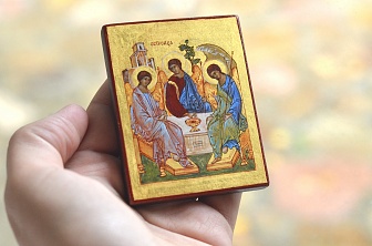 Дорожная икона Святая Троица