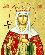 Икона "Ирина Македонская", св. вмц., с золочением поталью, 10025-УЛ