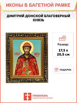 Образ святого Дмитрия Донского, благоверного князя Московского, 09Д1 Образ святого Дмитрия Донского, благоверного князя Московского, 09Д1