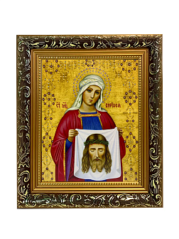 Икона Вероника Виринея Едесская Мученица на холсте в киоте 045 Икона Вероника Виринея Едесская Мученица на холсте в киоте 045