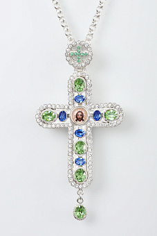 Крест наперсный № 126 /серебрение/