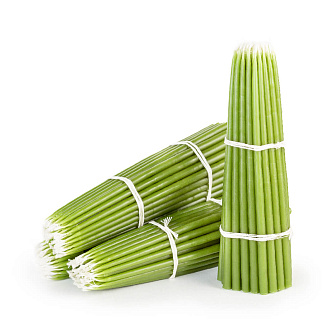 Свечи Конусные №20 (17см, 0,7ч, 50шт), ЗЕЛЕНЫЕ