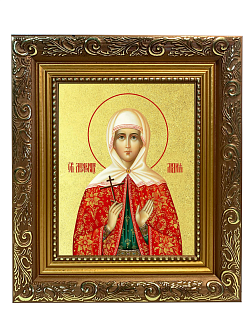 Икона "Лидия Иллирийская", св. мц., с золочением поталью, 10Л1-УЛ Икона "Лидия Иллирийская", св. мц., с золочением поталью, 10Л1-УЛ