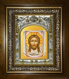 Икона Спас Нерукотворный, в деревяном киоте