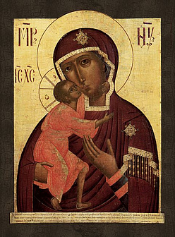 Икона Пресвятой Богородицы ФЕОДОРОВСКАЯ (РУЧНАЯ РАБОТА)