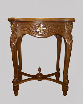 Литийный столик №14 резной декор, частичное золочение