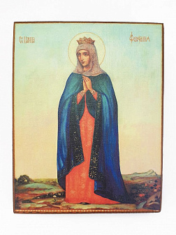 Икона под старину Святая Феофания Византийская