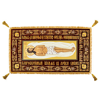 Плащаница выносная вышивка автомат на холсте Спасителя №2