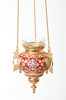 Лампада филигранная №40 эмаль / золочение