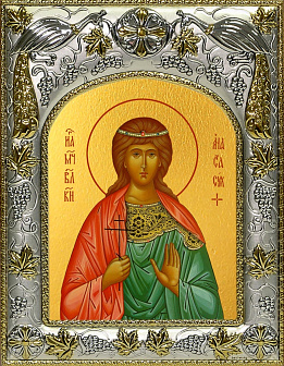 Икона складень Анастасия Романова княжна и Ангел Хранитель 14 х 18 см