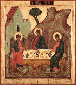 Икона Троица Пресвятая под старину