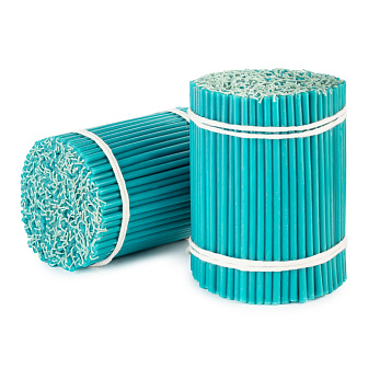 Свечи станочные БИРЮЗОВЫЕ №120 (пачка 1кг)