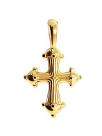 Крест "Булава", серебро 925° с позолотой серебро 925 пробы, позолота