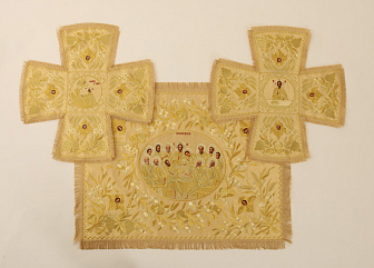 Воздух глазет вышивка а/м 5 л.потир живописные лики