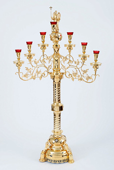 Семисвечник запрестольный №2 золочение Семисвечник запрестольный №2 золочение