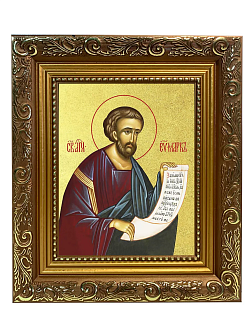 Икона "Марк", св. апостол и евангелист, с золочением поталью, 09М3-УЛ