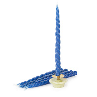 Скрутка из 3-х свечей №30 (18см), Синяя