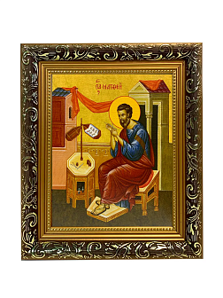Икона Матфей Евангелист Апостол на холсте в киоте 101 Икона Матфей Евангелист Апостол на холсте в киоте 101