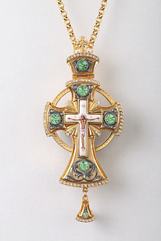 Крест наперсный №48 / золочение / серебро (УИН)