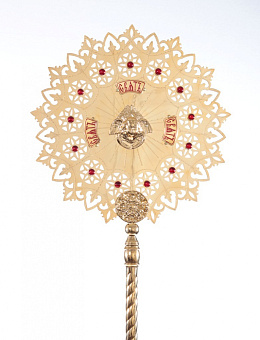 Рипида №2 выпиловка гравировка золочение камни (пара) Рипида №2 выпиловка гравировка золочение камни (пара)