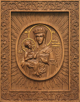 Икона резная Леснинская БМ