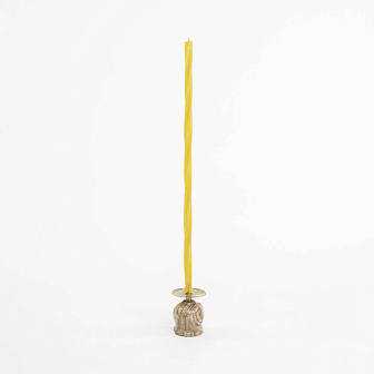 Свеча витая тонкая (D12, 100% воск), 30см