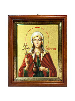 Икона "Фотиния (Светлана) Самаряныня", св. вмц., с золочением поталью, 10Ф1-УЛ