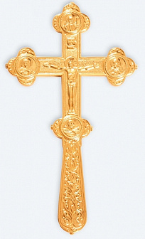 Крест водосвятный с золочением