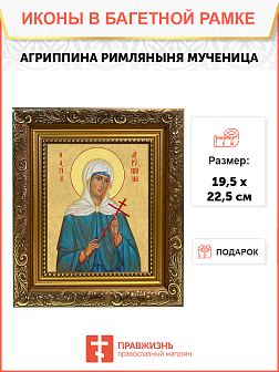 Образ святой Агриппины Римляныни, мученицы, 10А3