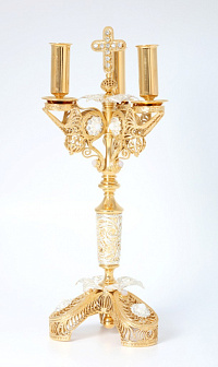 Дикирий-трикирий №27 филигрань / золочение, серебрение