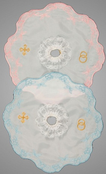 Прихватки для венчальных свечей с вышивкой