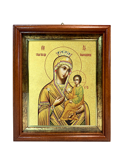 Икона Божией Матери "Скоропослушница" с золочением поталью, 03066-УЛ