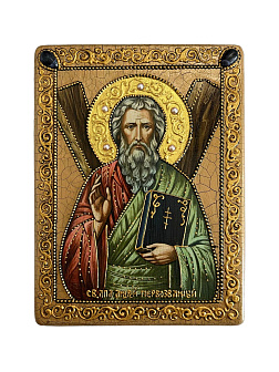Икона из дуба ''Андрей Первозванный''