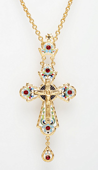 Крест наперсный штампованный /золочение/ Крест наперсный штампованный /золочение/