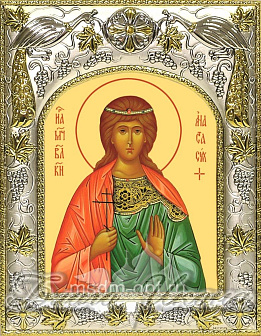 Икона АНАСТАСИЯ Николаевна Романова, Великая Княжна, Великомученица (СЕРЕБРЯНАЯ РИЗА)