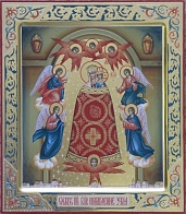Икона Пресвятой Богородицы ПРИБАВЛЕНИЕ УМА (РУКОПИСНАЯ)