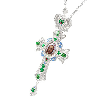 Крест наперсный №164 / золочение / серебро эмаль (УИН)