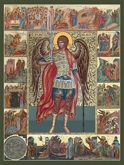 Михаил архангел икона с клеймами