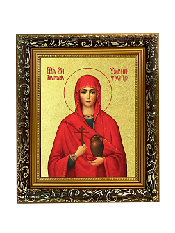 Икона "Анастасия Узорешительница", св. вмц., с золочением поталью, 10002-УЛ Икона "Анастасия Узорешительница", св. вмц., с золочением поталью, 10002-УЛ
