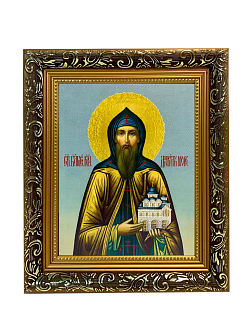 Именная икона Даниил Московский Благоверный князь на холсте в киоте 062 Именная икона Даниил Московский Благоверный князь на холсте в киоте 062