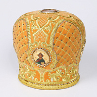 Митра №100 бархат вышивка а / м фоторамки стр.дор., стразы в футляре