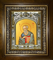 Икона освященная ''Иоанн Богослов апостол (Иван)'', в деревяном киоте